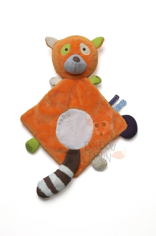 Pandi panda baby comforter fox orange brown green 